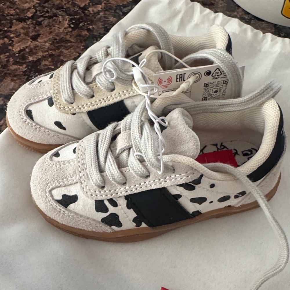 Disney Kids Sneakers with Black and White Pattern